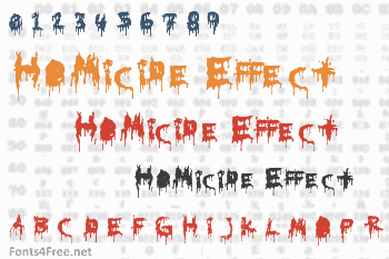 Homicide Effect Font