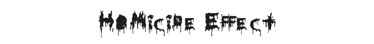 Homicide Effect Font