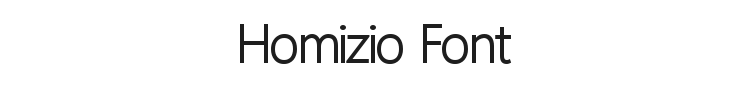 Homizio Font