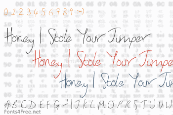 Honey I Stole Your Jumper Font