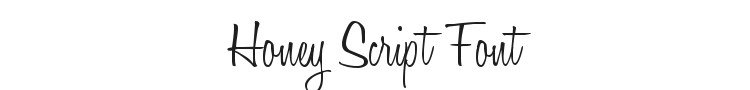 Honey Script Font Preview