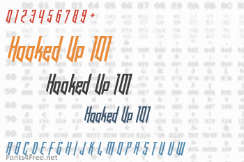 Hooked Up 101 Font