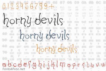 Horny Devils Font