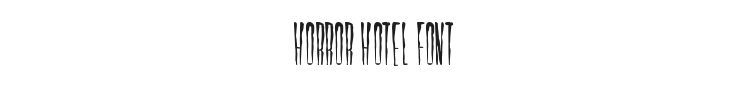 Horror Hotel Font Preview