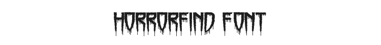 Horrorfind Font Preview