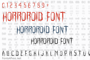 Horroroid Font