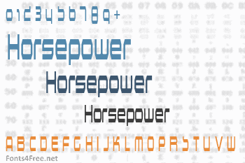 Horsepower Font