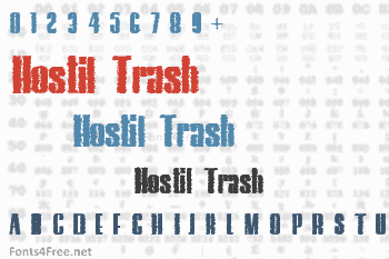 Hostil Trash Font