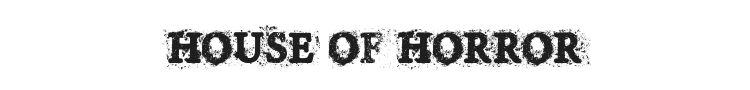 House of Horror Font Preview