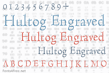 Hultog Engraved Font