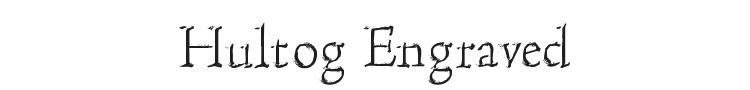Hultog Engraved Font