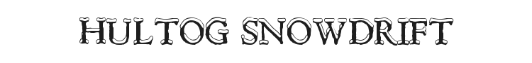 Hultog Snowdrift Font Preview