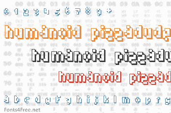 Humanoid Pizzadude Font