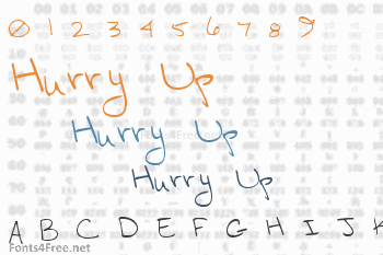 Hurry Up Font