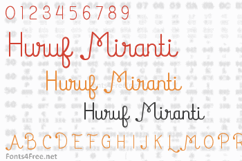 Huruf Miranti Font