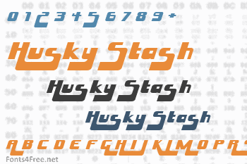 Husky Stash Font