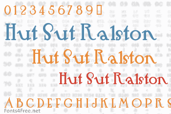 Hut Sut Ralston Font