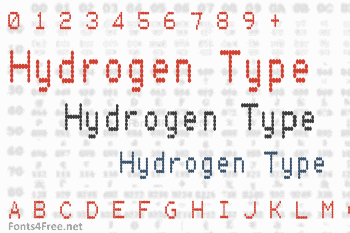 Hydrogen Type Font