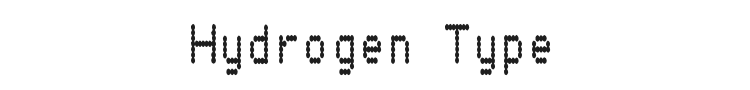 Hydrogen Type Font