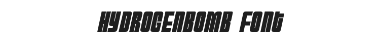 HydrogenBomb Font Preview