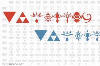 Hylian Symbols Font