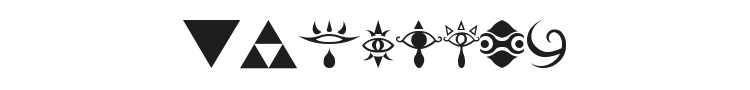 Hylian Symbols Font Preview