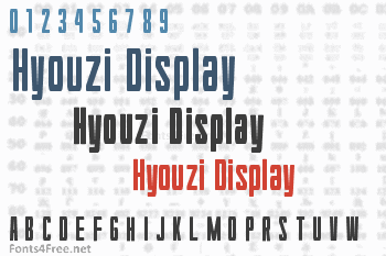 Hyouzi Display Font