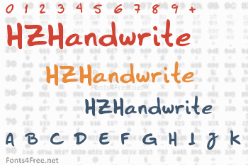 HZHandwrite Font