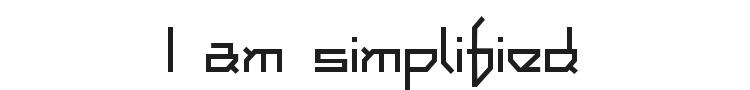 I am simplified Font