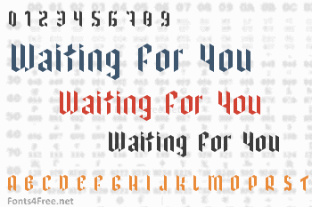 I have been waiting for you Font