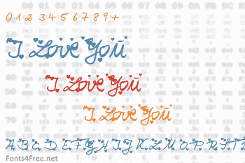 I Love You Font