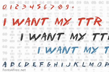 I Want My TTR  Font