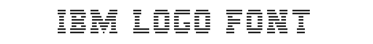 IBM Logo Font Preview