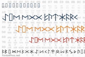 Ice Egg Futhark Font