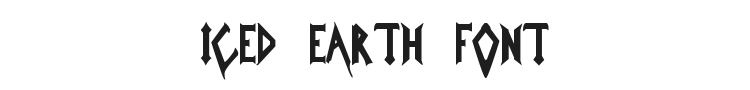 Iced Earth Font Preview