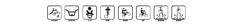 Icono BMX Font