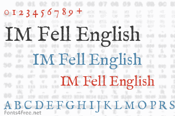 IM Fell English Font