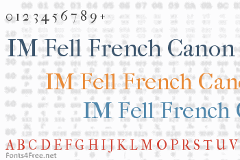 IM Fell French Canon Font