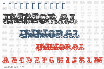 Immoral Font