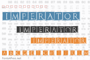 Imperator Plaque Font