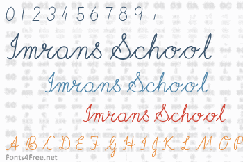 Imrans School Font