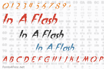 In A Flash Font