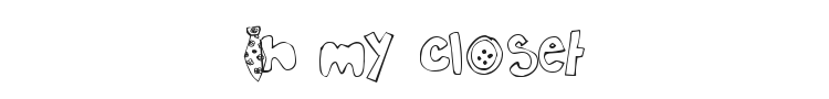 In my closet Font Preview
