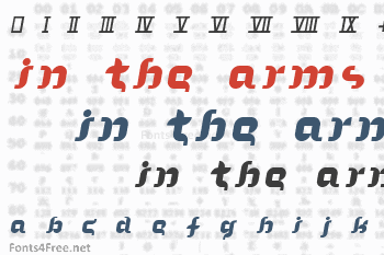 In the Arms of Sleep Font