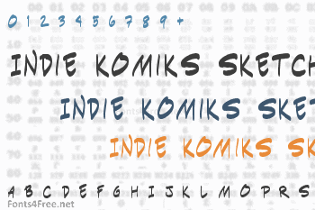 Indie Komiks Sketch Font