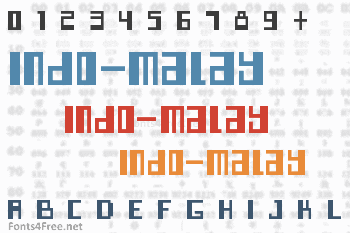 Indo-Malay Confrontation Font