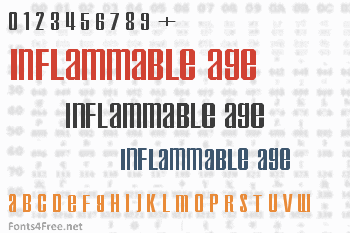 Inflammable Age Font