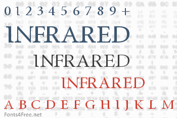 InfraRed Font