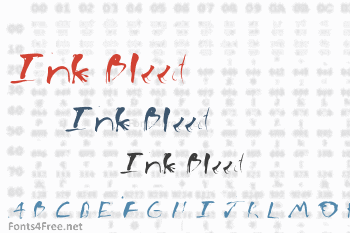 Ink Bleed Font