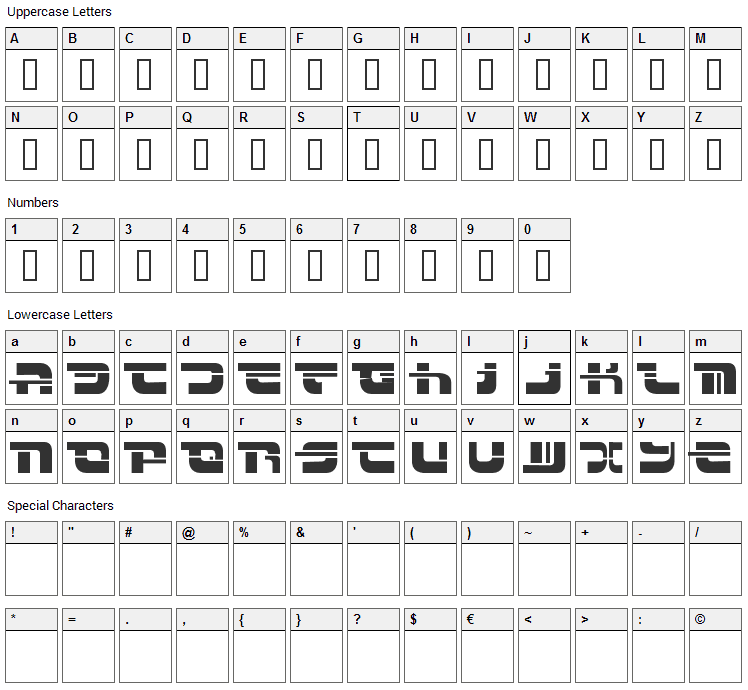 Insert Font Character Map